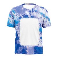 Sublimation Blank Unisex Bleached T Shirt-S