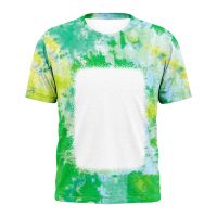 Sublimation Blank Unisex Bleached T Shirt-S