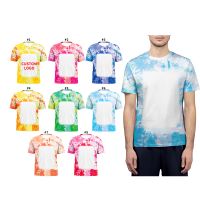 Sublimation Blank Unisex Bleached T Shirt-XL