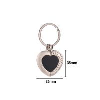 Laser Engraving Blank Metal Keychain-50*25*4MM