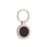 Laser Engraving Blank Circle Shape Metal Keychain-50*25*4MM