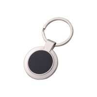 Laser Engraving Blank Circle Shape Metal Keychain-50*25*4MM