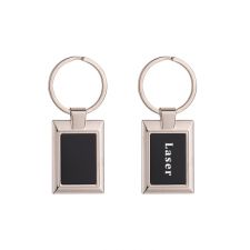 Laser Engraving Blank Rectangle Metal Keychain-40*28*4MM