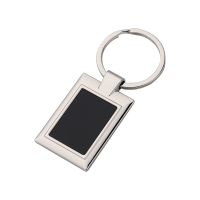 Laser Engraving Blank Rectangle Metal Keychain-40*28*4MM