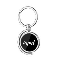 Laser Engraving Blank Metal Rotating Circle Keychain-LS20001