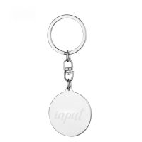 Laser Engraving Blank Metal Circle Shape Keychain-LS20004