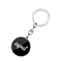 Laser Engraving Blank Metal Circle Shape Keychain-LS20004