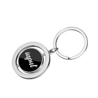 Laser Engraving Blank Metal Rotating Keychain-LS20003