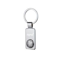 Laser Engraving Blank Metal Keychain with Football Design-LS20008