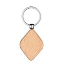 Laser Engraving Blank Wood Diamond Shape Keychain-50*40*6mm