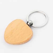 Laser Engraving Blank Wood Keychain-heart