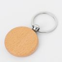 Laser Engraving Blank Wood Keychain-round