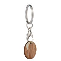 Laser Engraving Blank Wood Keychain-23*23*2mm