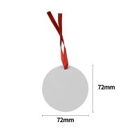 Sublimation Blank Double-sided HPP Christmas Ornaments-round