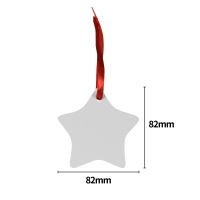 Sublimation Blank Double-sided HPP Christmas Ornaments-star