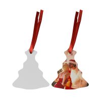 Sublimation Blank Double-sided HPP Christmas Ornaments-tree