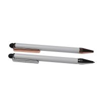 Sublimation metal pen-silver-with rubber tip(with shrink wrap)