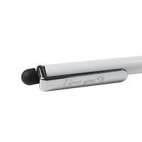 Sublimation metal pen-silver-with rubber tip(with shrink wrap)