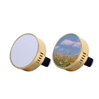 Sublimation car airshener vent clip-gold