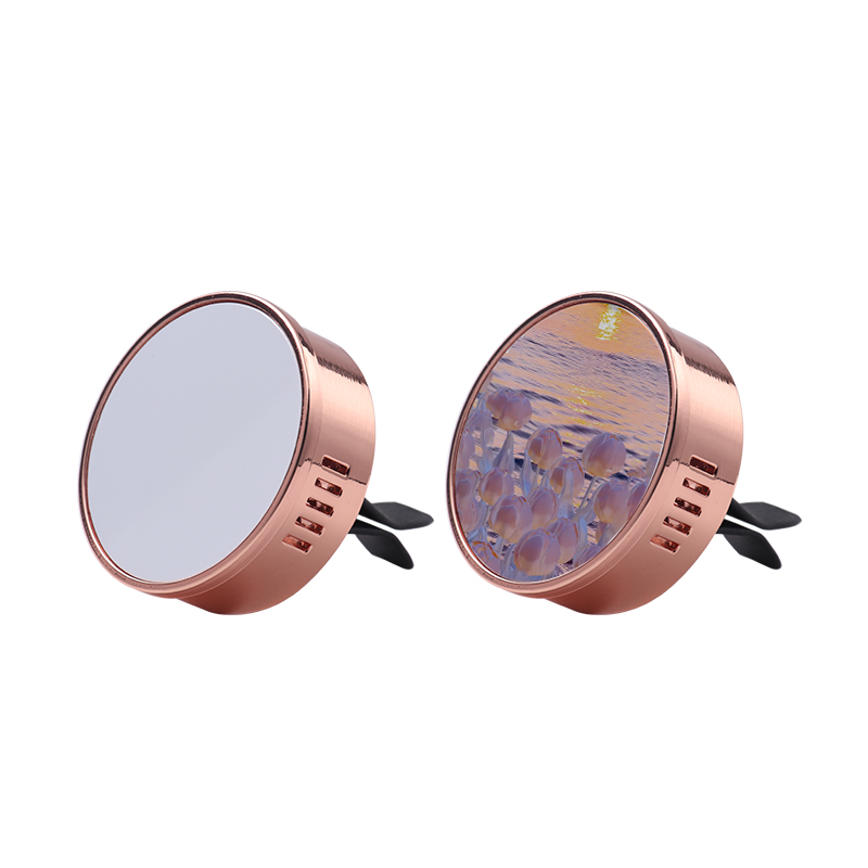 Sublimation car airshener vent clip-rose gold