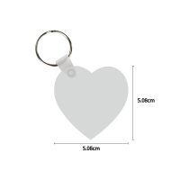 Sublimation Acrylic Keychain(heart)