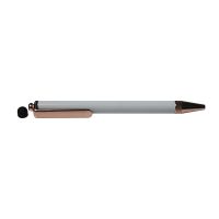 Sublimation metal pen-rose gold-with rubber tip(with shrink wrap)