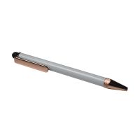 Sublimation metal pen-rose gold-with rubber tip(with shrink wrap)