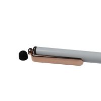 Sublimation metal pen-rose gold-with rubber tip(with shrink wrap)