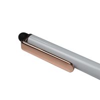 Sublimation metal pen-rose gold-with rubber tip(with shrink wrap)