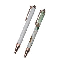 Sublimation metal pen-rose gold-no rubber tip(with shrink wrap)