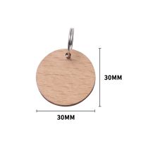 Laser Engraving Blank Wood Dog Pet Tag -round