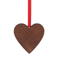 Laser Engraving Blank Wood Christmas Ornament-Heart