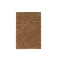 Subimation PU Leather Cellphone card holders-Brown