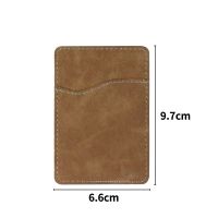 Subimation PU Leather Cellphone card holders-Brown