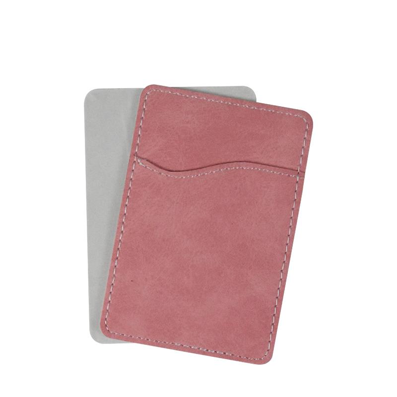 Subimation PU Leather Cellphone card holders-Pink