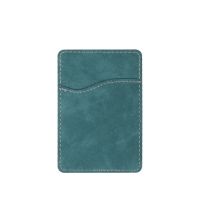 Subimation PU Leather Cellphone card holders-Malachite blue