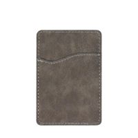 Subimation PU Leather Cellphone card holders-dark grey