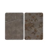 Subimation PU Leather Cellphone card holders-dark grey