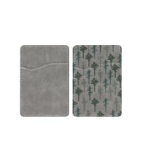 Subimation PU Leather Cellphone card holders-Light grey