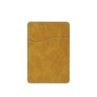 Subimation PU Leather Cellphone card holders-Yellow