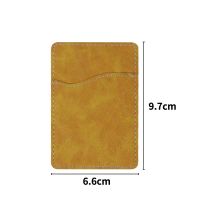 Subimation PU Leather Cellphone card holders-Yellow