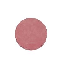 Subimation PU Leather Round Coasters-pink