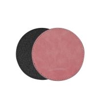 Subimation PU Leather Round Coasters-pink