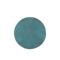 Subimation PU Leather Round Coasters-Malachite blue