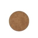 Subimation PU Leather Round Coasters-Brown