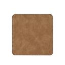 Subimation PU Leather Square Coasters-Brown