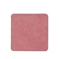 Subimation PU Leather Square Coasters-pink