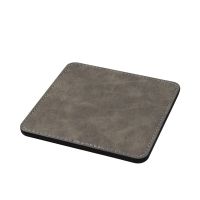 Subimation PU Leather Square Coasters-dark grey