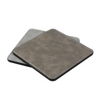 Subimation PU Leather Square Coasters-dark grey