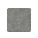 Subimation PU Leather Square Coasters-light grey